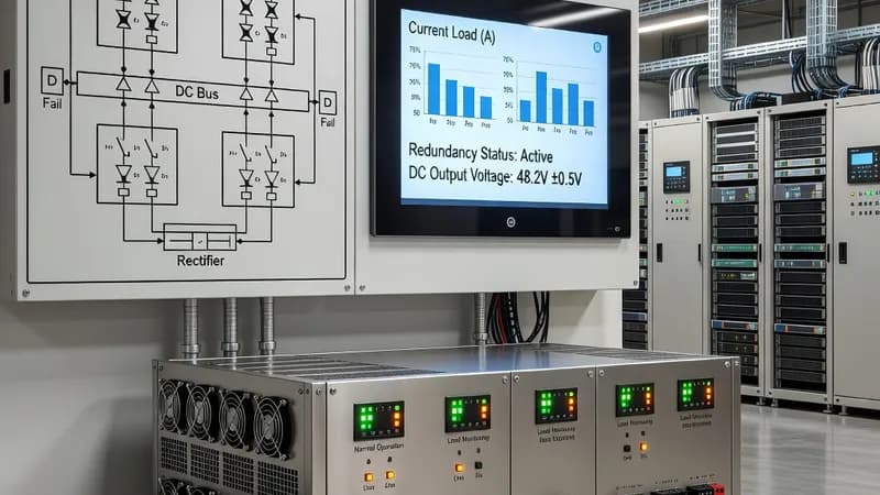 Industrial Power Supply Sizing: DC Output, Redundancy, and Load Calculation